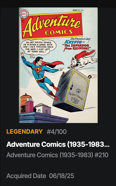 reverendalexg's tweet image. Not a bad pull! #Superman 

🐾