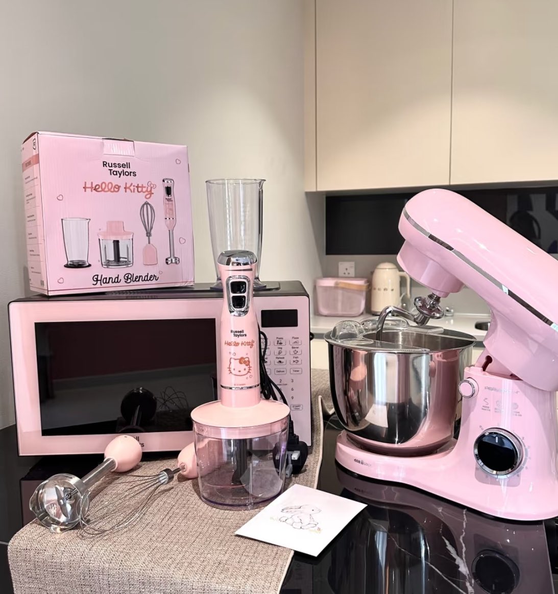 pink kitchen appliances