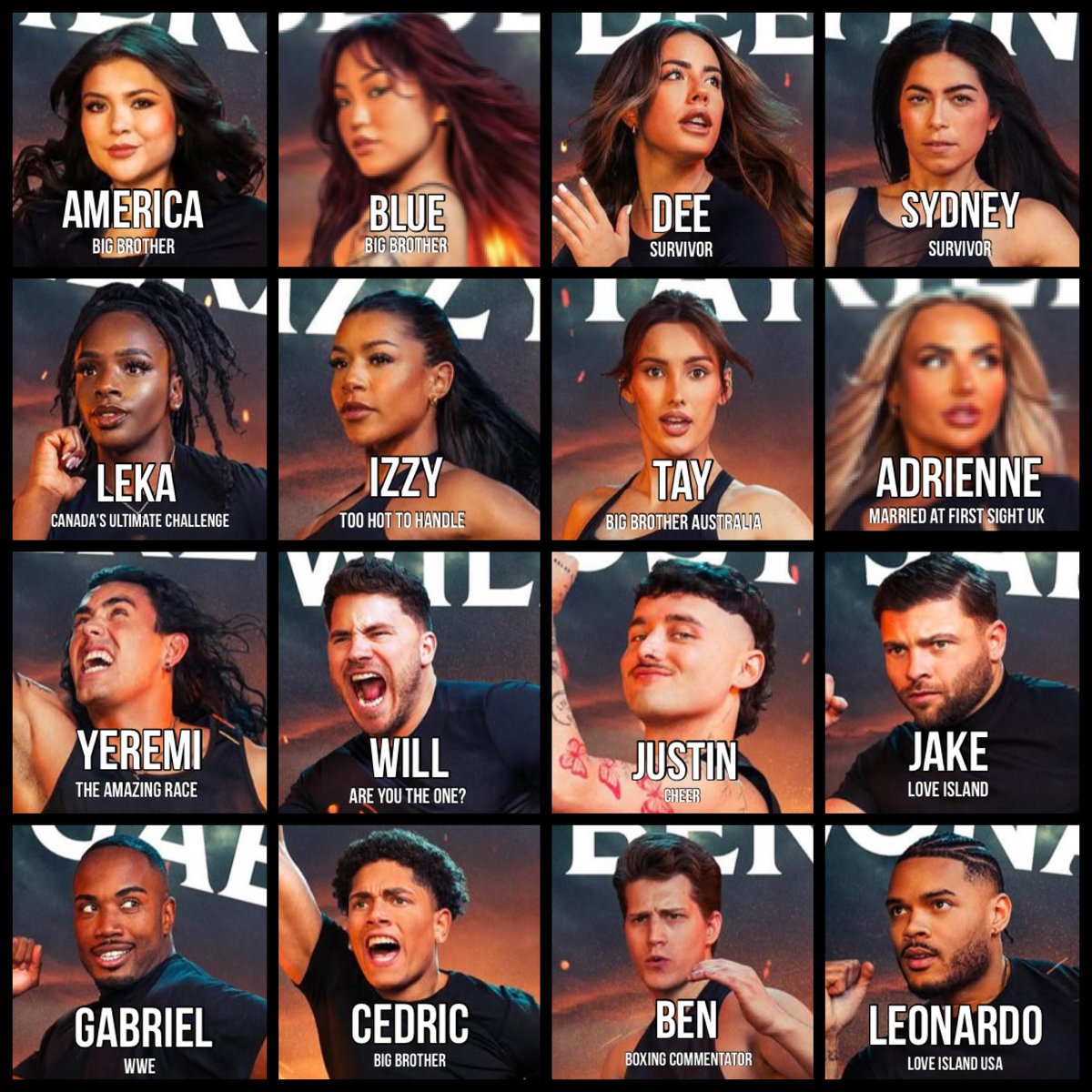 The official cast of The Challenge season 41: Vets and New Threats, premiering July 30 on MTV. #TheChallenge