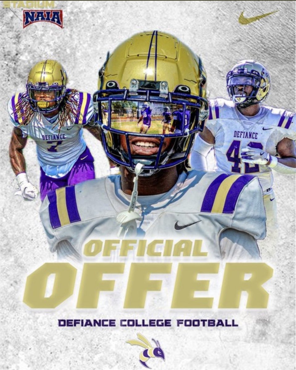 Loran Taylor (@lorantaylor17) on Twitter photo Blessed to receive an offer from <a href="/DefiCollegeFB/">Defiance College Football</a> <a href="/CoachD_Bled/">Devin Bledsoe</a> <a href="/Coach_Black7/">Coach Black</a> <a href="/CoachShort4/">Bryce Short</a> <a href="/IkeemDaDream704/">Ikeem Allen</a> <a href="/FlightEj51/">Eric Moultrie jr</a> <a href="/FootballBerries/">Logansport Berries Football</a> Blessed to receive an offer from <a href="/DefiCollegeFB/">Defiance College Football</a> <a href="/CoachD_Bled/">Devin Bledsoe</a> <a href="/Coach_Black7/">Coach Black</a> <a href="/CoachShort4/">Bryce Short</a> <a href="/IkeemDaDream704/">Ikeem Allen</a> <a href="/FlightEj51/">Eric Moultrie jr</a> <a href="/FootballBerries/">Logansport Berries Football</a>