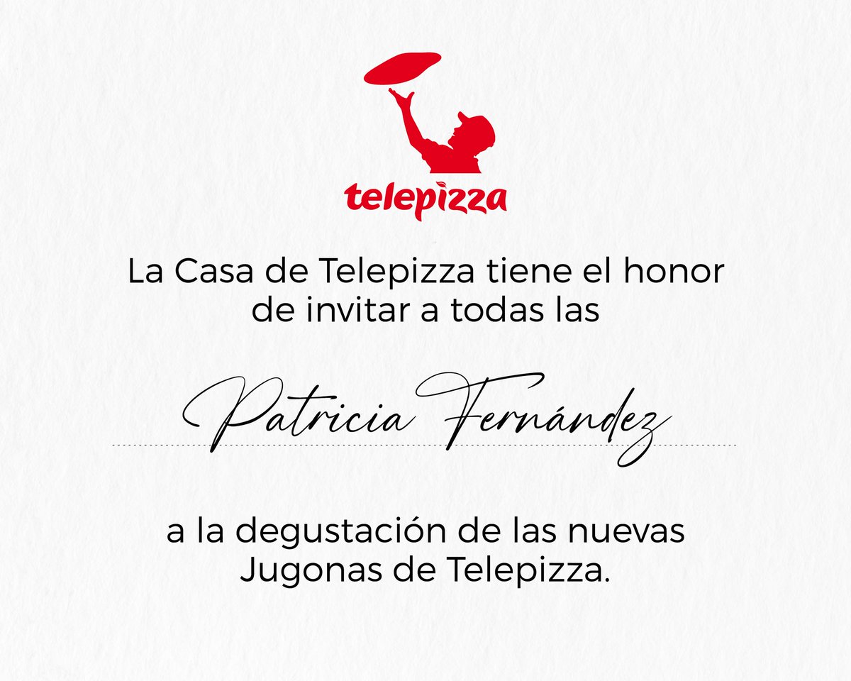 A todas las que os llamáis Patricia Fernández, sabemos que sois unas jugonas. 

Por eso, si contestáis a este tweet, os lleváis gratis las nuevas Jugonas 🤝🏼