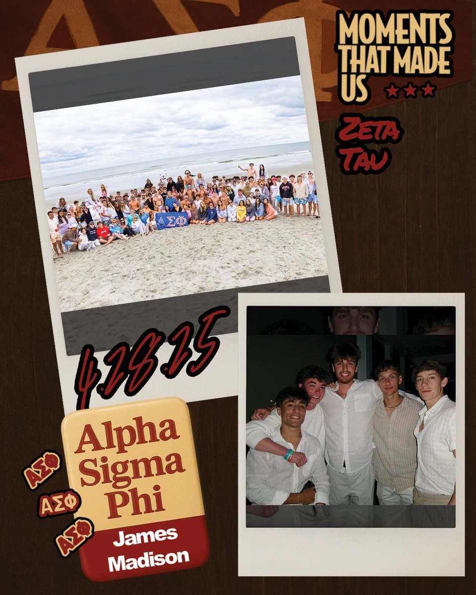 The men of Zeta Tau took their talents (and questionable dance moves) to Myrtle Beach for Spring Formal!

Here’s hoping all brothers and guests had a blast and made it home with only minor sunburns and major memories.

#AlphaSig #TBTM #MomentsThatMadeUs