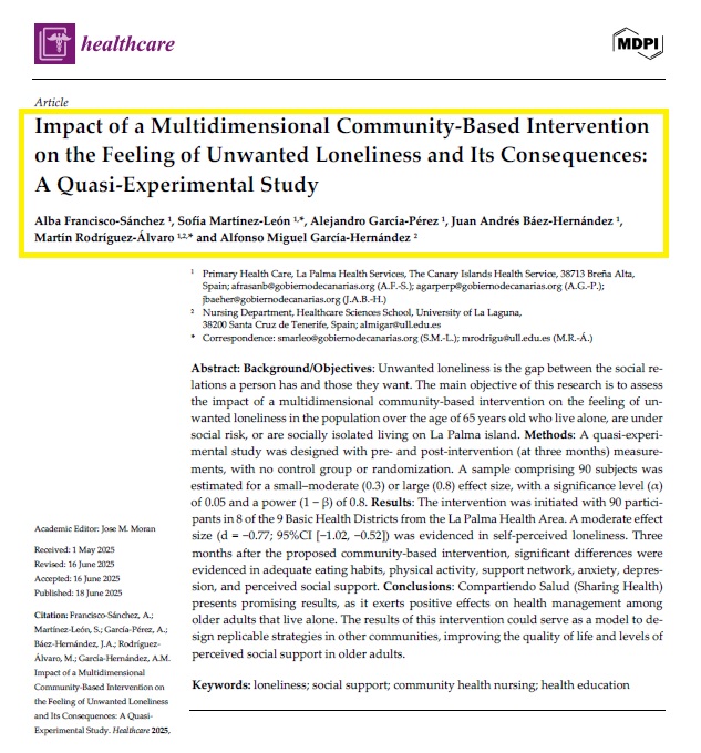 Muchas felicidades por su último articulo a los profesores de la Facultad, el Dr. Martín Rodríguez y el Dr. Alfonso García y al resto de colegas enfermeros que participan en el mismo.
mdpi.com/2227-9032/13/1…
