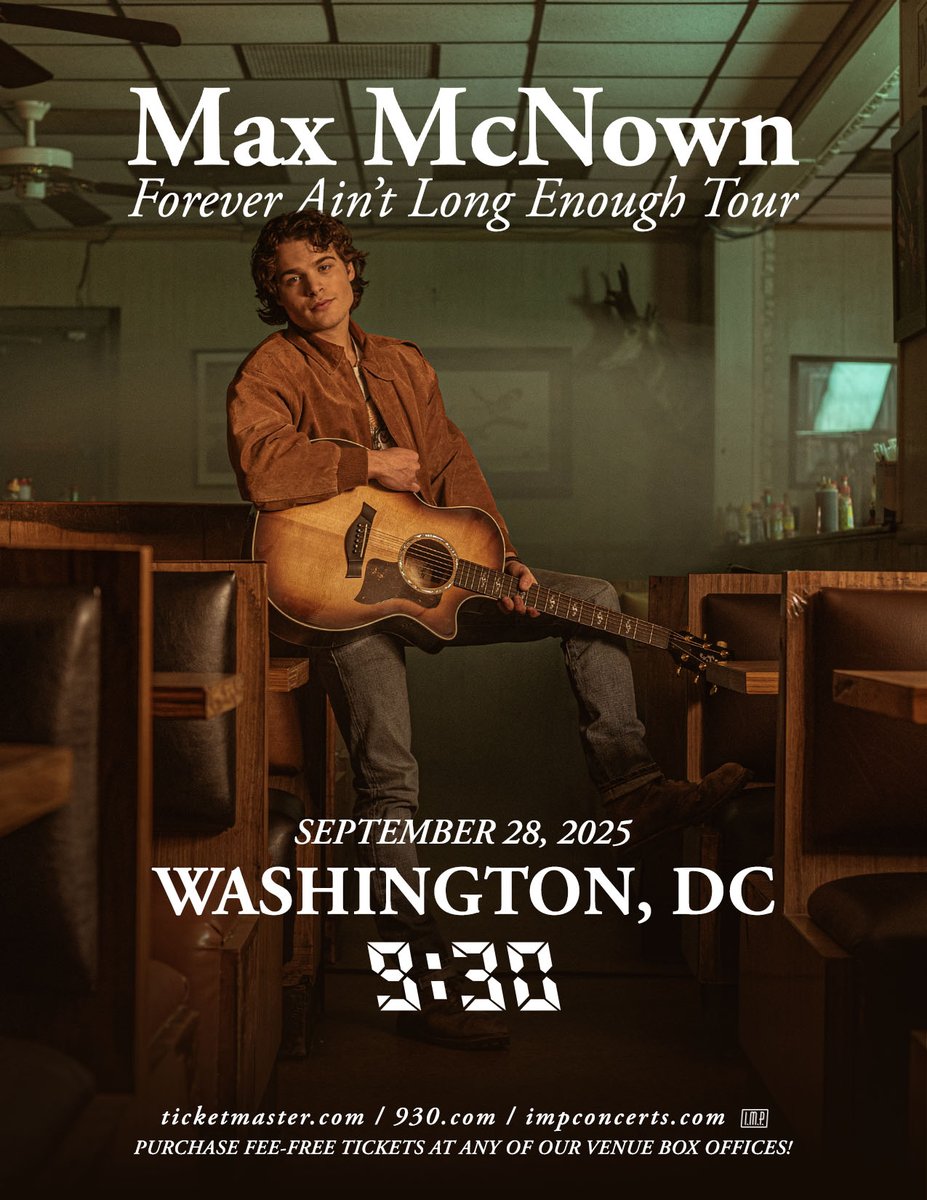 Tune into <a href="/hot995/">HOT 99.5</a> and listen to <a href="/nickandradio/">nick</a> everyday at 7:25PM for your chance to win tickets to <a href="/maxwmcnown/">Max McNown</a> at <a href="/930Club/">9:30 Club</a> on 9/28/2025!!