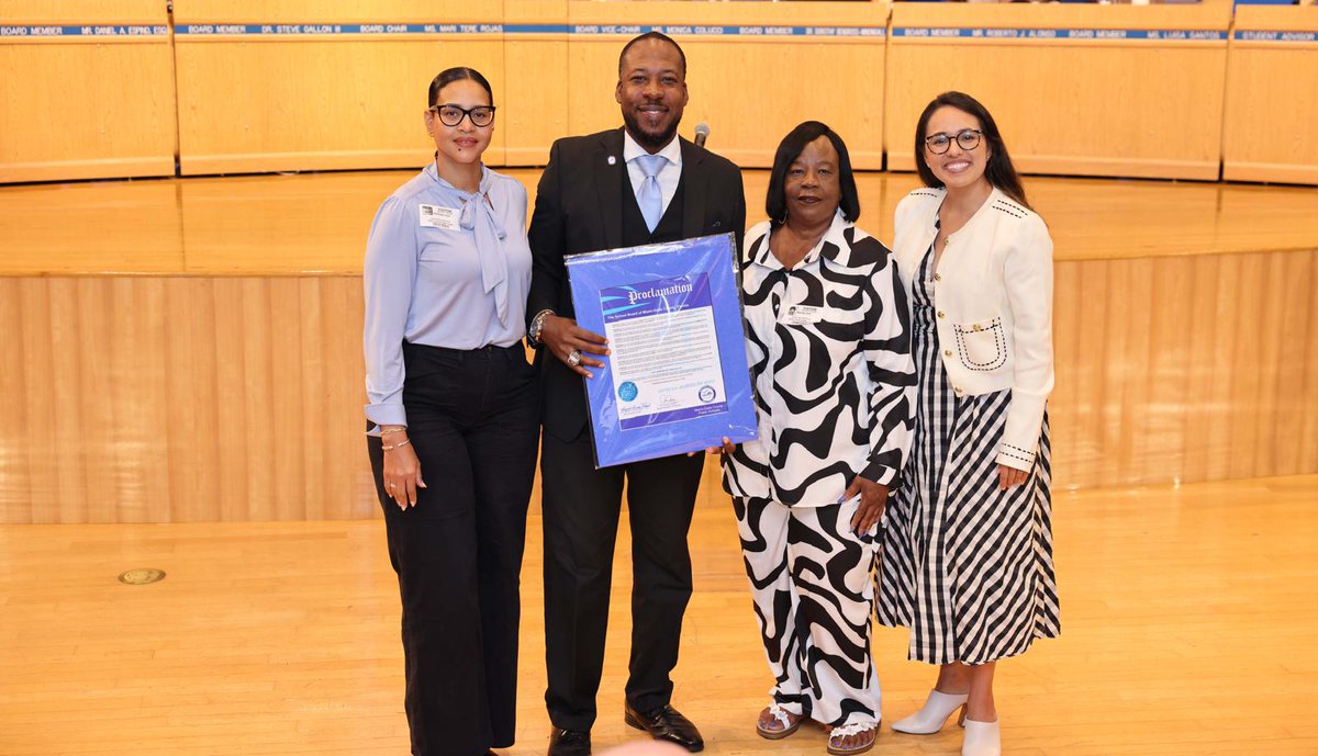 Today, Principal Walter C. Hall of Leisure City K-8 Center is being honored for his outstanding leadership, deep commitment to student success, and the lasting impact he continues to make across our community. Congratulations once again on being our 2025 <a href="/MDCPS/">Miami-Dade Schools</a> Principal of the