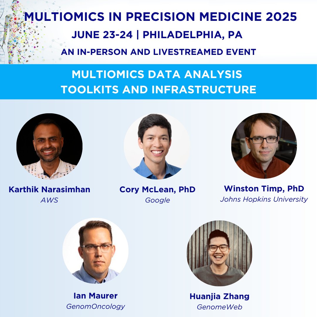 GenomOncology is proud to sponsor the Multiomics in Precision Medicine panel titled "Multiomics Data Analysis Toolkits and Infrastructure" on June 23, 2025 with <a href="/GenomeWeb/">GenomeWeb</a>. Our CTO, Ian Maurer will join experts from Amazon Web Services (AWS), Google, and JHU #precisiononcology