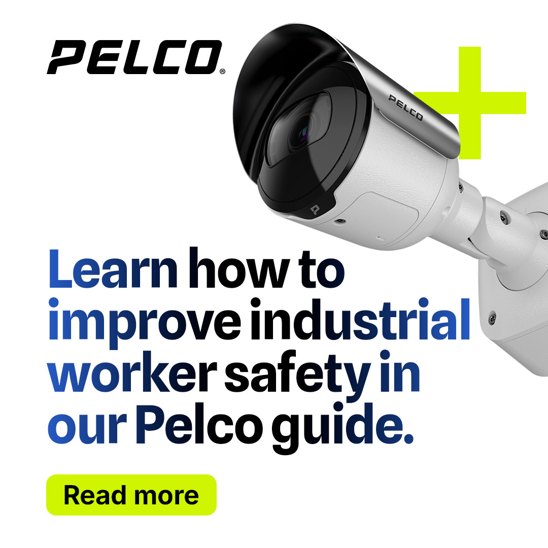 Industrial environments are full of safety hazards. ⚠️ Heavy machinery, dangerous materials and elevated workspaces can all lead to accidents with severe human, financial and reputational impacts. Read our #Pelco guide to learn how to improve safety: hubs.li/Q03sHNfM0