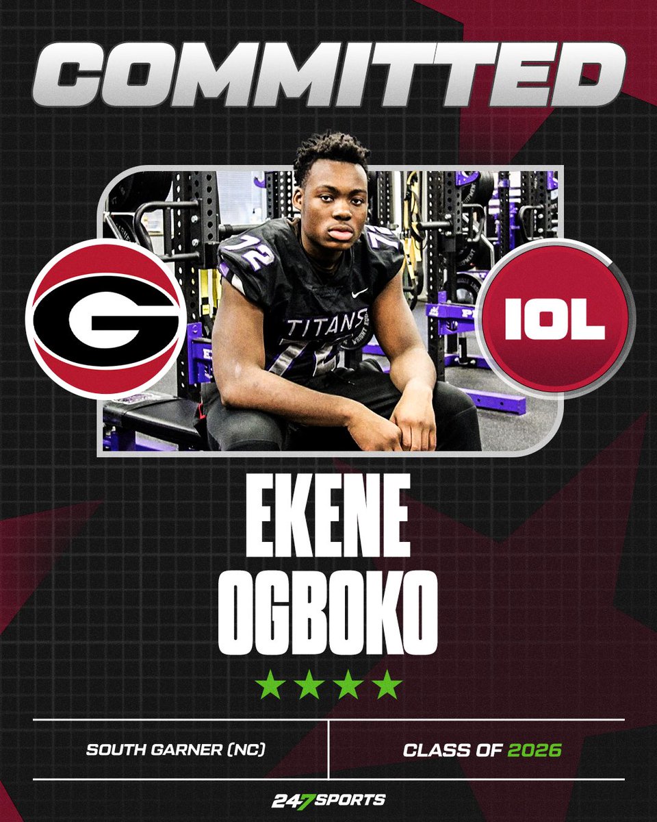 🚨 COMMIT ALERT 🚨 

Nation’s No. 40 overall prospect Ekene Ogboko, the younger brother of Bulldogs’ DL Nnamdi Ogboko, commits to Georgia over Clemson, Florida, Notre Dame. 

Dawgs move to No. 2 class in <a href="/247Sports/">247Sports</a> Team Rankings. 

🐶 247sports.com/college/georgi…