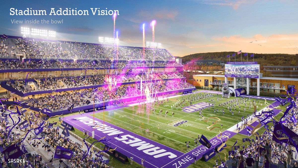 Exciting possibilities for JMU Athletics as the university nears completion of its latest master plan. Learn more about the process as we near the plan’s publication this Fall!

🔗 tinyurl.com/27snvfv8
📷 tinyurl.com/28hxatgv

#GoDukes