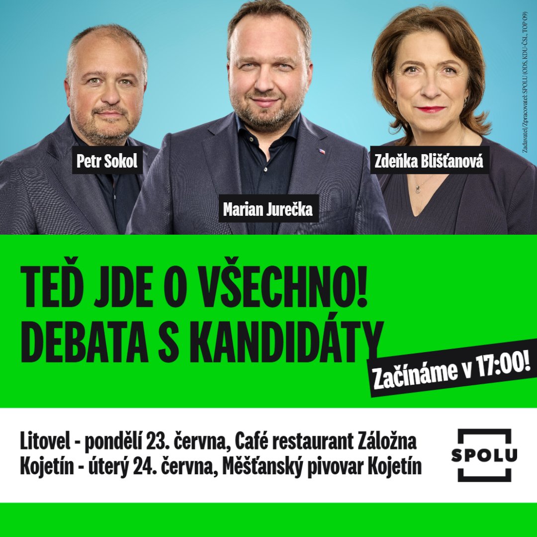 Další 2 debaty už příští týden! Těším se. 🙂