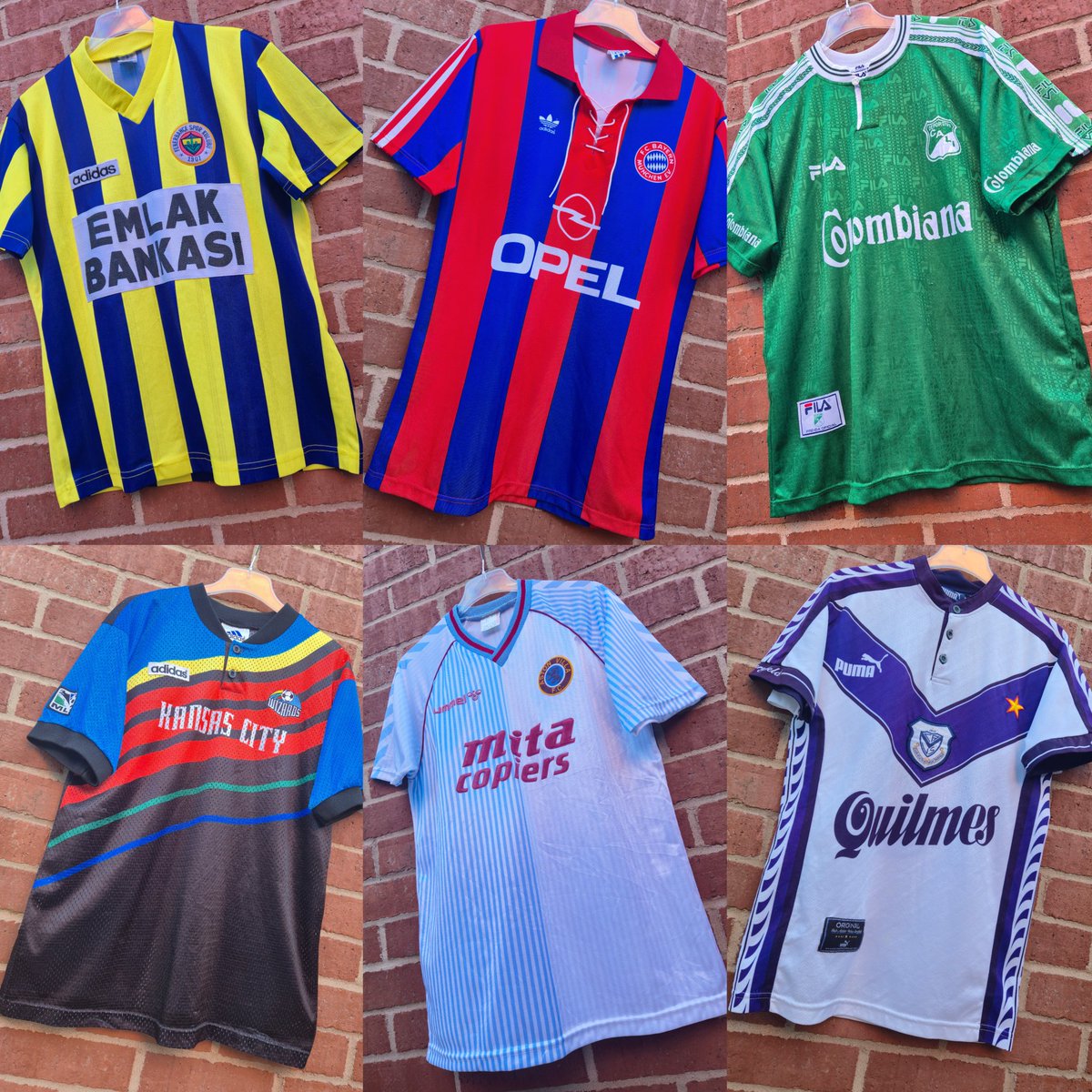 Just six perfect football shirts.