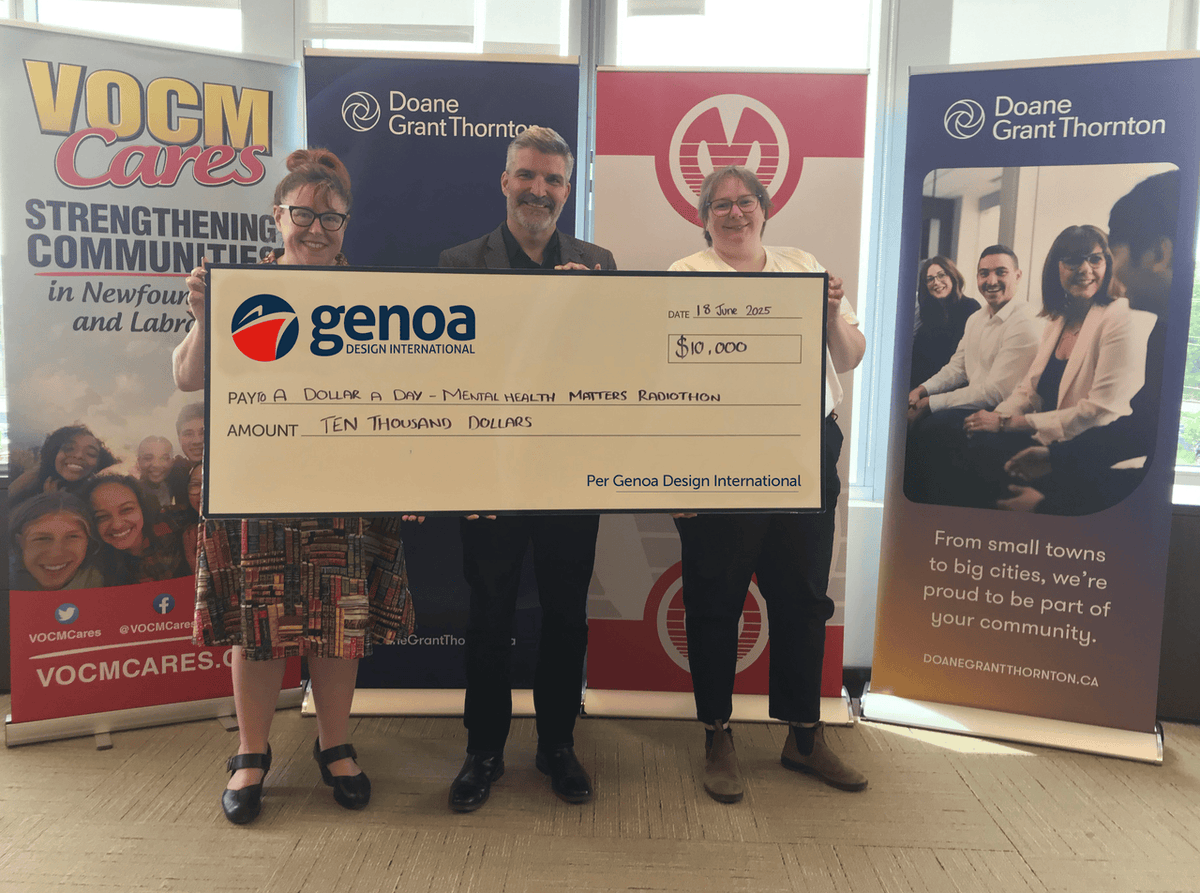Dollar A Day (@adollaradayfdn) on Twitter photo Thank you to <a href="/genoadesign/">Genoa Design</a>, our Community Sponsor for the Mental Health Matters Radiothon!
Their generous $10,000 donation will make a meaningful impact on the organizations we’re supporting.
Luke Joyce, Director of Communications & Marketing, presented the donation in person. Thank you to <a href="/genoadesign/">Genoa Design</a>, our Community Sponsor for the Mental Health Matters Radiothon!
Their generous $10,000 donation will make a meaningful impact on the organizations we’re supporting.
Luke Joyce, Director of Communications & Marketing, presented the donation in person.