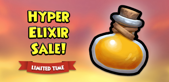 Get hyped! 🎉

Now through Sunday, June 22nd, save 20% OFF the Hyper Elixir and gain the benefits of all your favorite elixirs all in one! Take advantage of this limited time deal while you can! #Pirate101