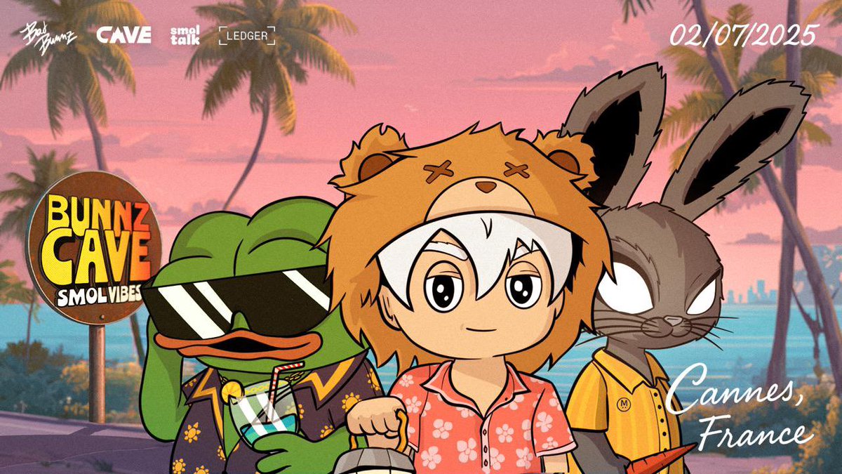 cave x <a href="/badbunnz_/">Bad Bunnz</a> x <a href="/TheSmolTalk/">SMOL TALK</a> - ethcc side event 'bunnzcave smolvibes 🍸'

spots limited, gud villa, free merch, food &amp; drinks, based guests, megaeth x bera buildors

2 july, cannes, france 

cabal looks strong on this one
dm <a href="/nics_off/">nics</a> if u'd like to join