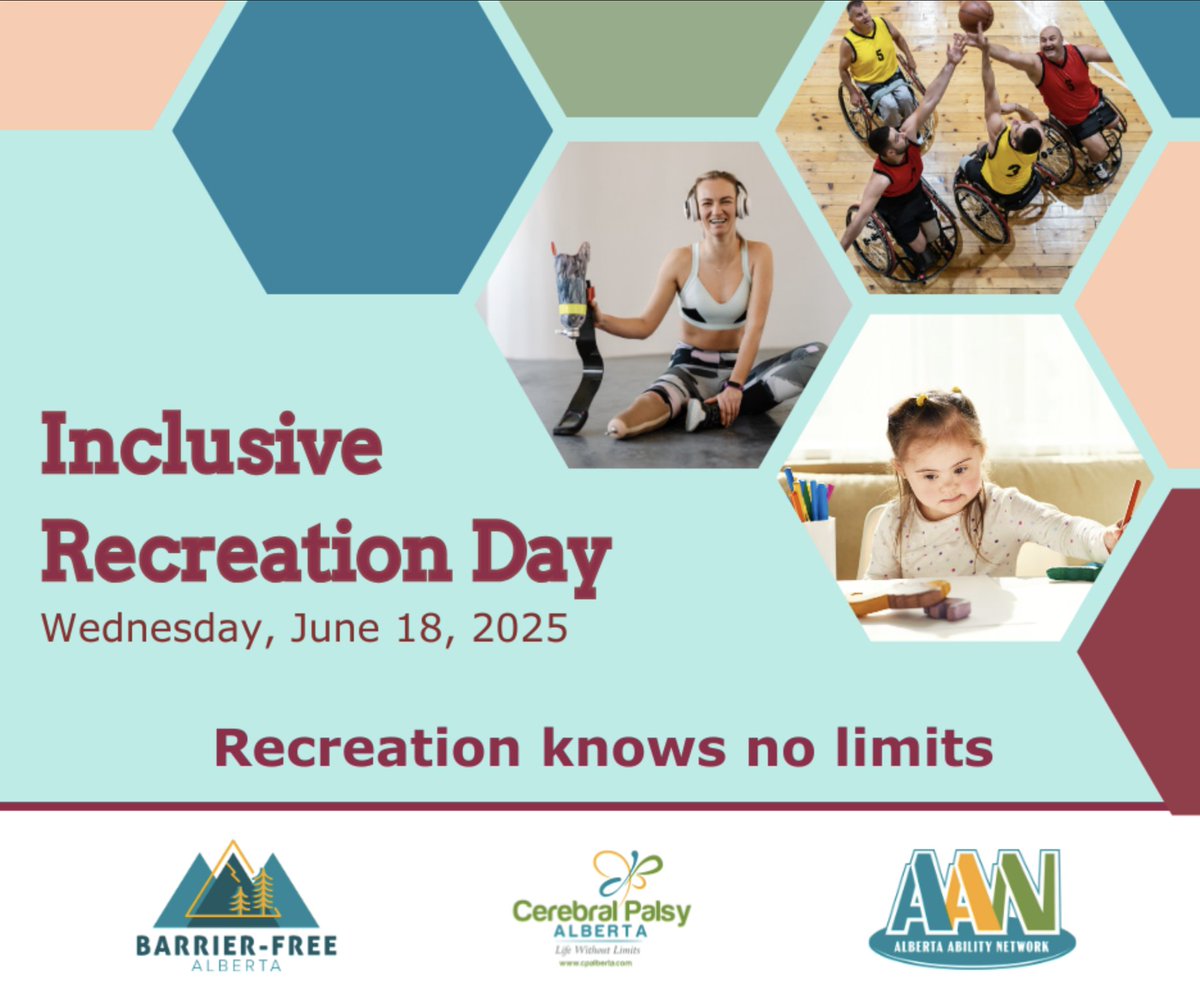 ICYMI...

Today is #InclusiveRecreationDay!  

At Calgary Adapted Hub powered by Jumpstart, we're proud to support inclusivity in recreation by providing accessible facilities, diverse programming, and inclusive practices.