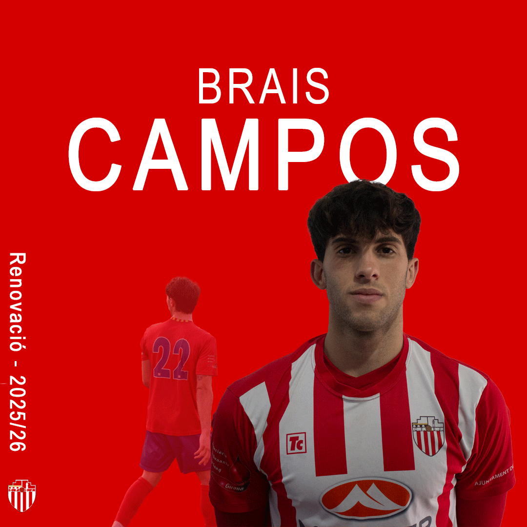 RENOVACIÓ

El lateral dret Brais Campos continua a les files del C.F. Sant Jaume Olot B.

👌Un lateral contundent i amb molt de recorregut per la banda que no podíem deixar escapar.

🫵 Confiem de nou amb tu Brais!