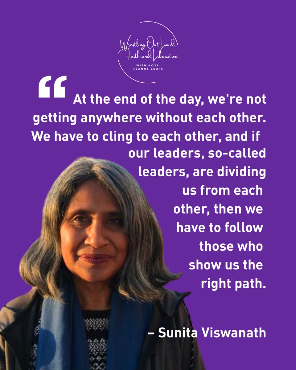 🎙 New Episode of Wrestling Out Loud: Faith &amp; Liberation is out now!

🗣 ““At the end of the day, we're not getting anywhere without each other. We have to cling to each other, and if our leaders, so-called leaders, are dividing us from each other, then we have to follow those