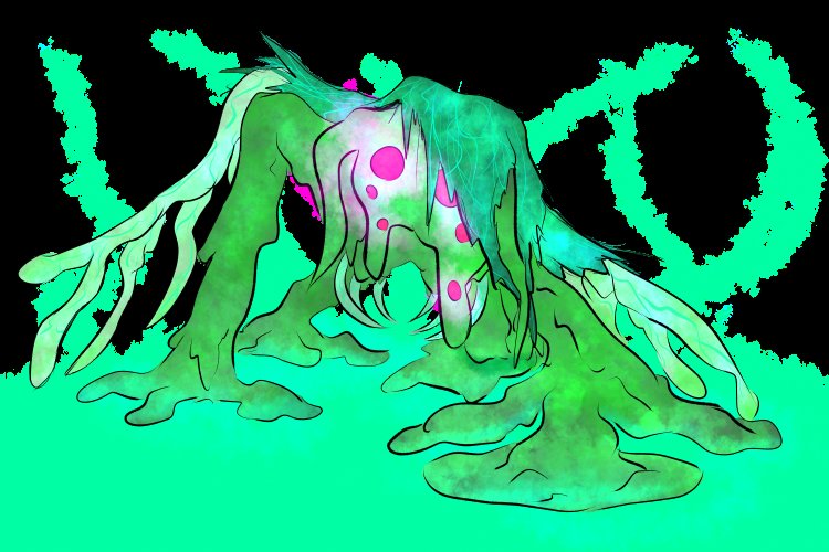 InkHony09's tweet image. Saruf, The Blue Plague re...redraw....