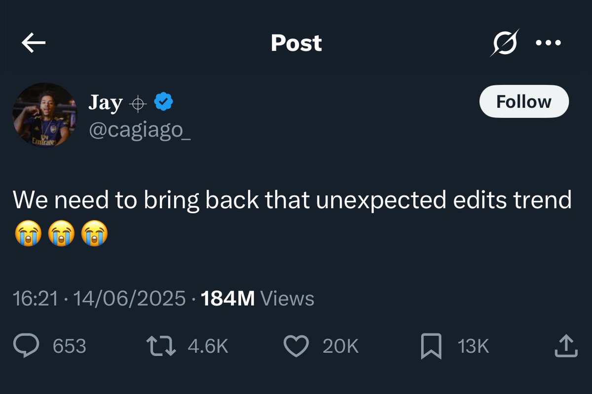 3ndIvss's tweet photo. This tweet got over 184 millions views ๐ญ
And literally has unlimited content in the QTโs
You are early ANON.
#unexpectededits
https://t.co/mWRFHwxs5H https://t.co/AY0lEVoLhl