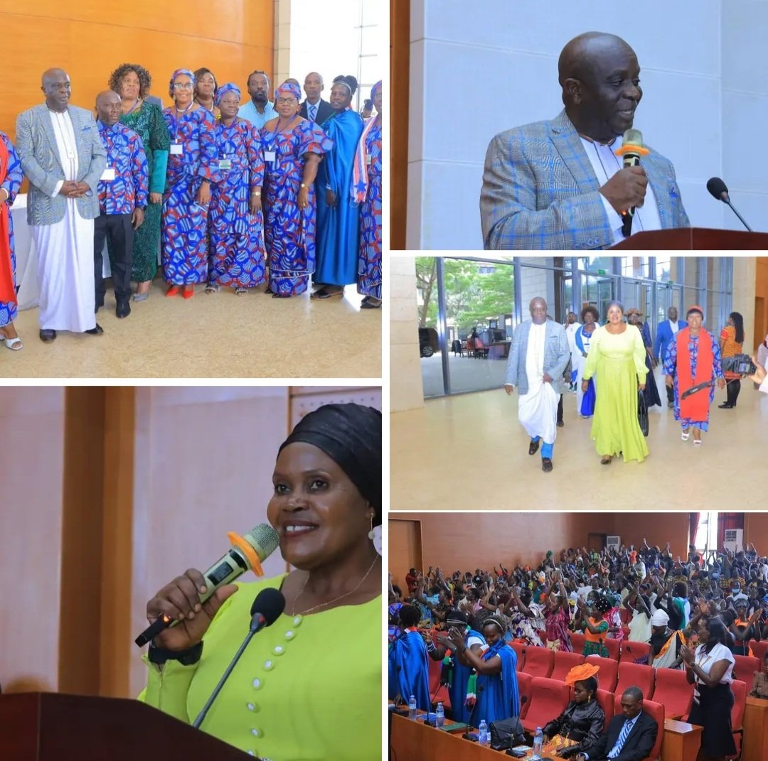 Amb. Abbey Walusimbi (@abbey_walusimbi) on Twitter photo Attended the #AfricanWomenForJesusToAllNationsGlobalGathering, which was officially opened by, <a href="/Rukianakadama/">Rt Hon Rukia Nakadama 3rd Deputy Prime Minister</a>, at President's Office, Conference Hall in Kampala.
The inter-denominational gathering attracted women from across the globe, and was marked by an overwhelming Attended the #AfricanWomenForJesusToAllNationsGlobalGathering, which was officially opened by, <a href="/Rukianakadama/">Rt Hon Rukia Nakadama 3rd Deputy Prime Minister</a>, at President's Office, Conference Hall in Kampala.
The inter-denominational gathering attracted women from across the globe, and was marked by an overwhelming