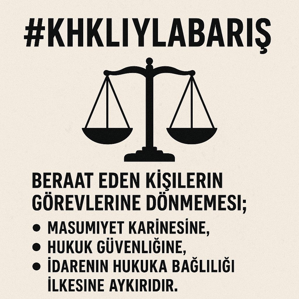 Beraat ve takipsizlik almış suçsuzluğu kanun önünde ispatlanmış masum polisler için adalet yerini bulsun #khklıylabarış