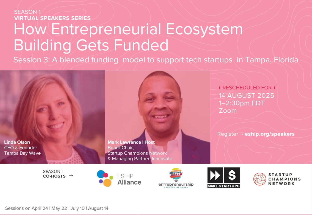 NEW DATE! Join us to hear from SCN Board Chair Mark Lawrence and Tampa Bay Wave Founder, President, and CEO Linda Olson on how the organization was built and how it funds its myriad of programs.

Register ➡️ heyor.ca/CMyJwa