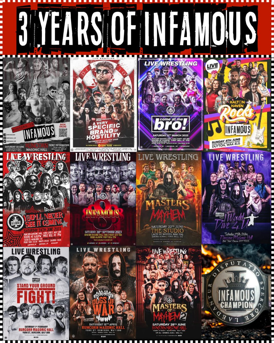 INFAMOUS (@infamous_wp) on Twitter photo 🎉 3 YEARS OF INFAMOUS! 🎉
Three years of chaos, champions & pure carnage!
From day one, you've been in our corner
We’re just getting started
Year 4 is gonna be brutal. You don't want to miss it🔥 🎉 3 YEARS OF INFAMOUS! 🎉
Three years of chaos, champions & pure carnage!
From day one, you've been in our corner
We’re just getting started
Year 4 is gonna be brutal. You don't want to miss it🔥