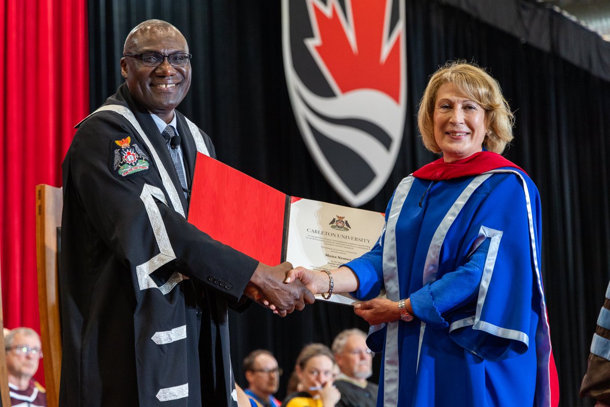 Today, Carleton University bestowed an honorary Doctor of Science upon Mona Nemer, the current Chief Science Advisor to Canada’s Prime Minister, Minister of Industry and Cabinet.