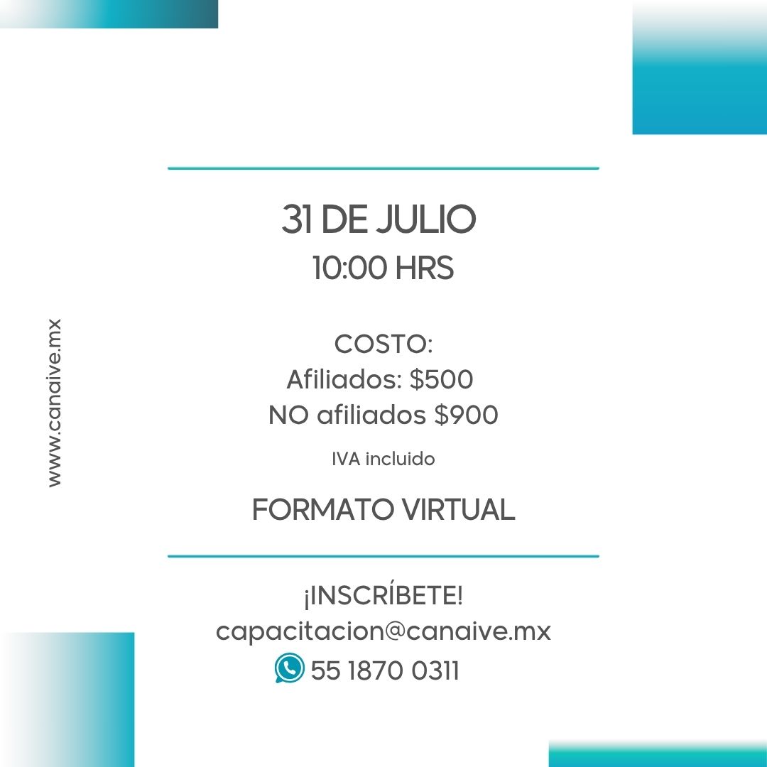 “Sostenibilidad en la Industria del Vestido: Navegando las Nuevas Regulaciones y Oportunidades para PYMES”

🗓️31 DE JULIO
🕙10:00 AM
🖥️FORMATO ONLINE

¡INSCRÍBETE!
📧 capacitacion@canaive.mx
📲 55 1870 0311