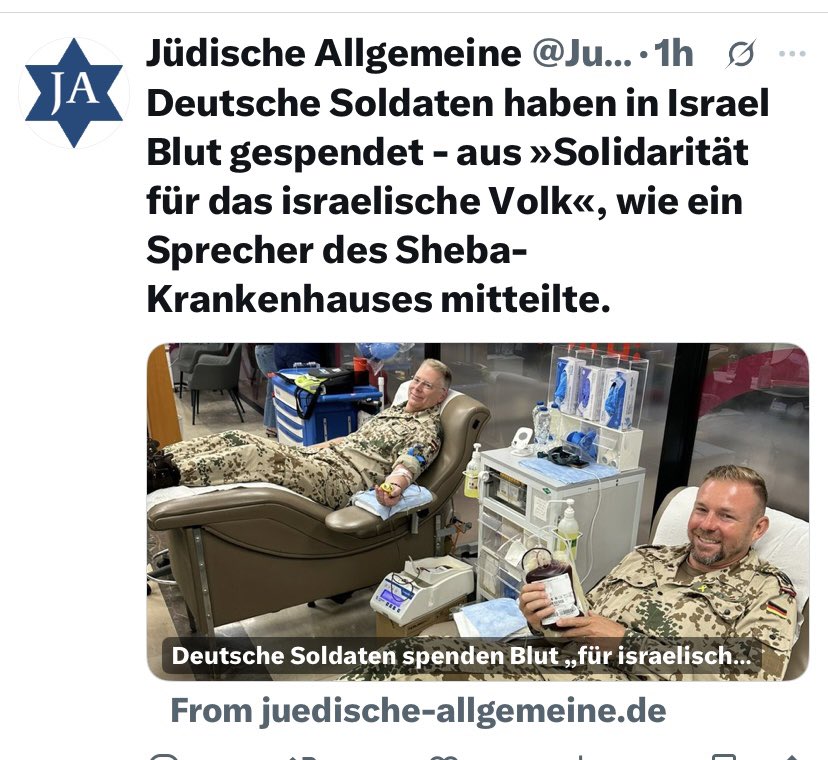 Liebe Fraktion „antisemitische Gratismut-Heuchler“, die ihr immer gerne irgendetwas von „Völkerrecht“ und „Genozid“ und „Israel darf sich verteidigen AAAAber..“ vor euch hinsabbert:
IHR SEID DER RAND DER GESELLSCHAFT!
Der Kanzler &amp; deutsche Soldaten machen es vor. 🇩🇪💪🇮🇱