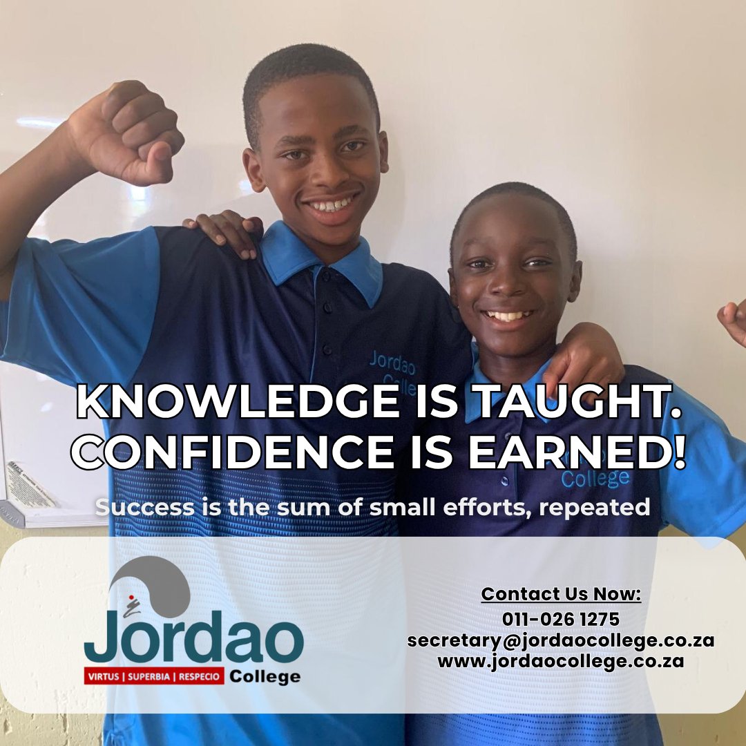jordaocol's tweet image. Knowledge is taught, confidence is earned — not in isolation, but in a classroom that challenges, supports, and grows with your child. #LearningTogether #EducationMatters #ConfidenceInClass #fy #JordaoCollege