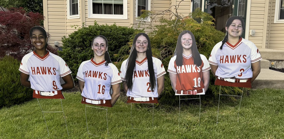 Congrats and good luck to all of our senior Hawks 🥎👩🏻‍🎓 Hawk nation is proud of you! You will be missed but the future looks bright 🙌