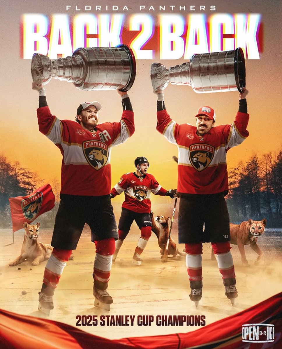 🏆🐾 The Panthers did it AGAIN — back-to-back Stanley Cup CHAMPS! From your Miami Grill family, huge congrats! We’re celebrating right alongside you! 🔥 #StanleyCupChamps #FloridaPanthers #miamigrill