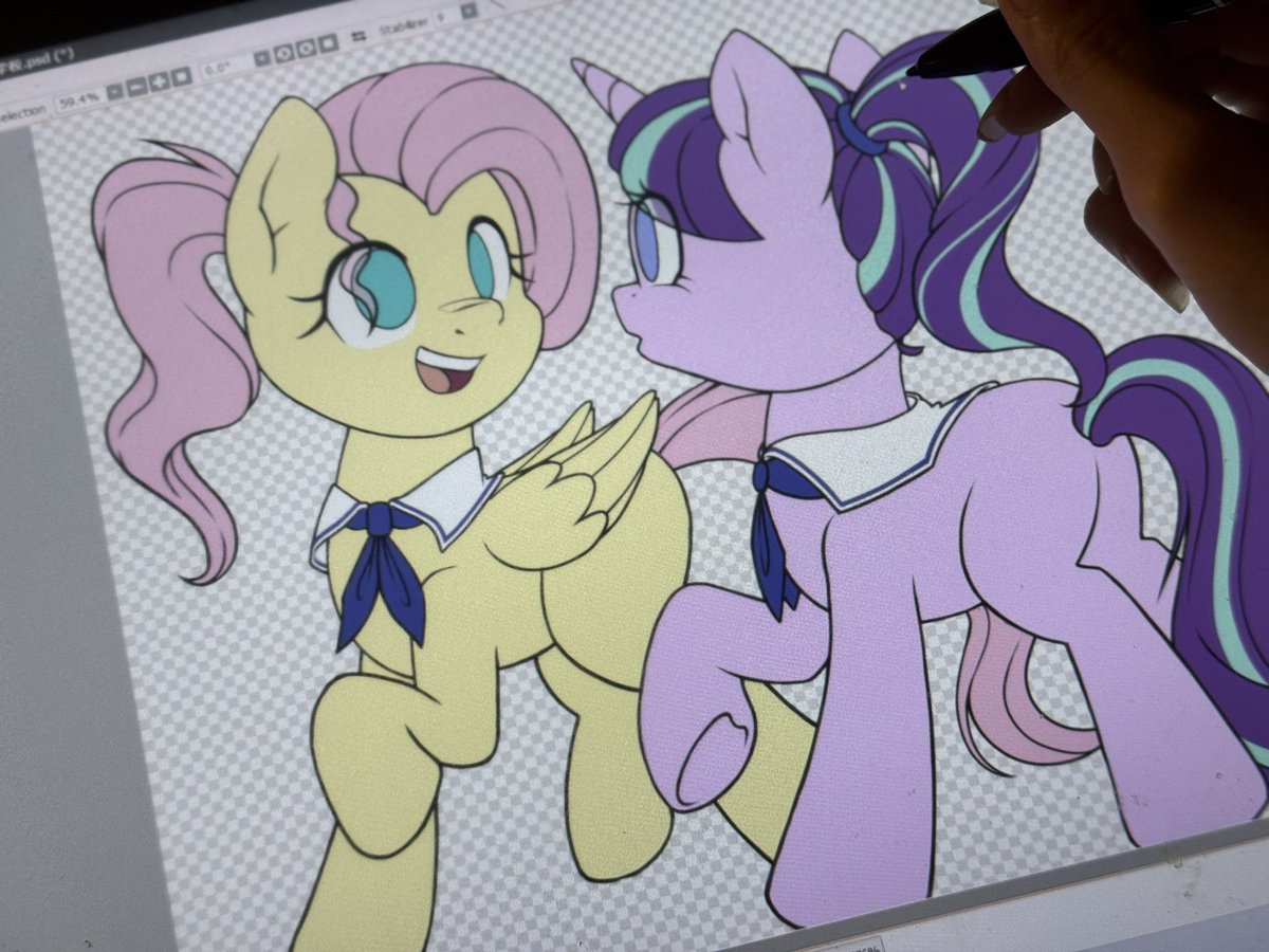 A new poster is in the works (*´∀｀*)

#mylittlepony #brony #art #fluttershy #starlightglimmer