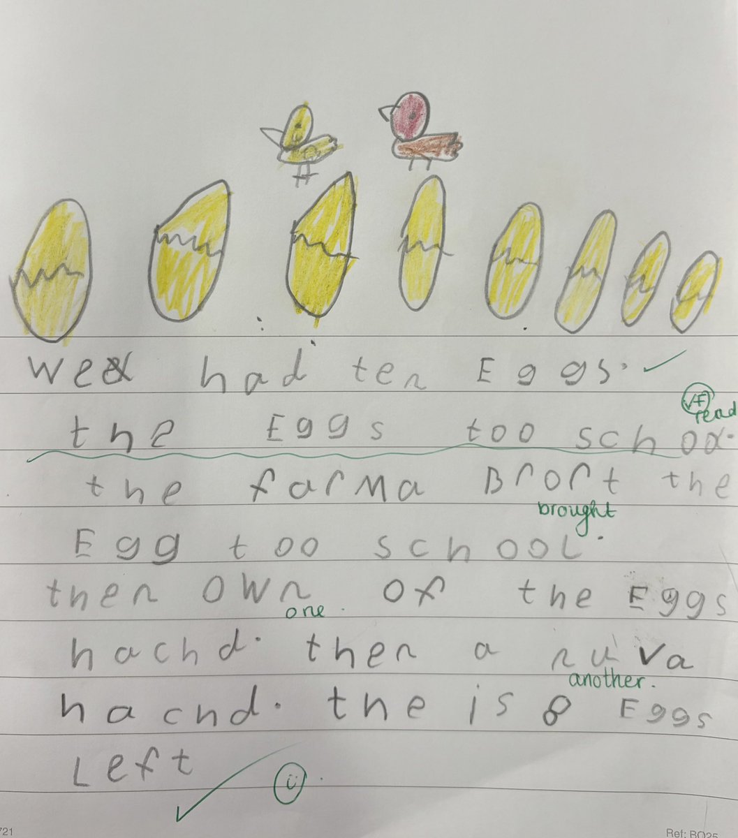 WOW! 🤩 Understanding of the world, mathematics and some ‘cracking’ writing! Reception you have created some fantastic chick diaries! 🐥