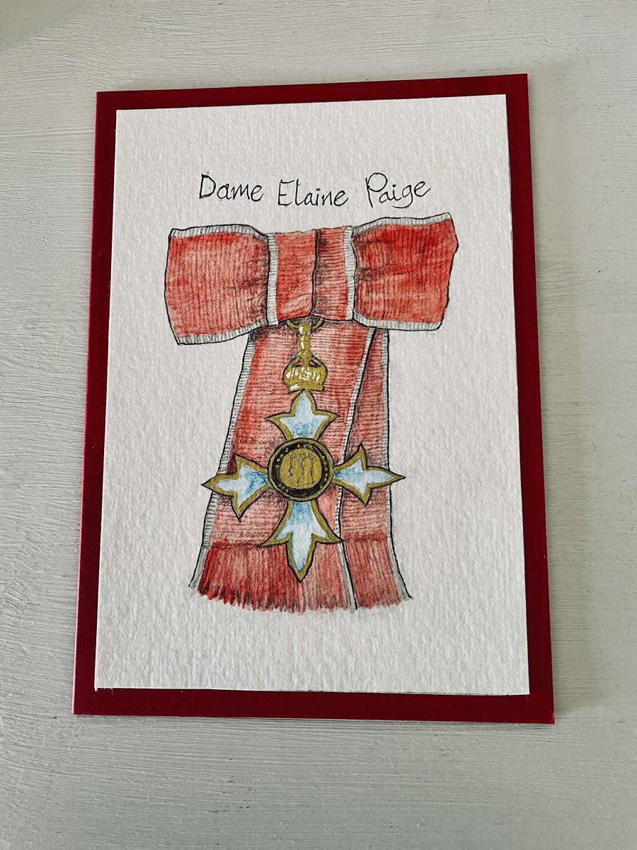 Jessica Rickson 💙 (@jessrickson) on Twitter photo This is the card my Mum made for <a href="/elaine_paige/">Elaine Paige</a> 🎨❤️ My whole family is just so happy for her ❤️ And I keep thinking how STEVE WRIGHT would have LOVED Elaine becoming a dame! ❤️ He’d have played his royal fanfares every Sunday and curtsied whenever he saw her 😊 This is the card my Mum made for <a href="/elaine_paige/">Elaine Paige</a> 🎨❤️ My whole family is just so happy for her ❤️ And I keep thinking how STEVE WRIGHT would have LOVED Elaine becoming a dame! ❤️ He’d have played his royal fanfares every Sunday and curtsied whenever he saw her 😊