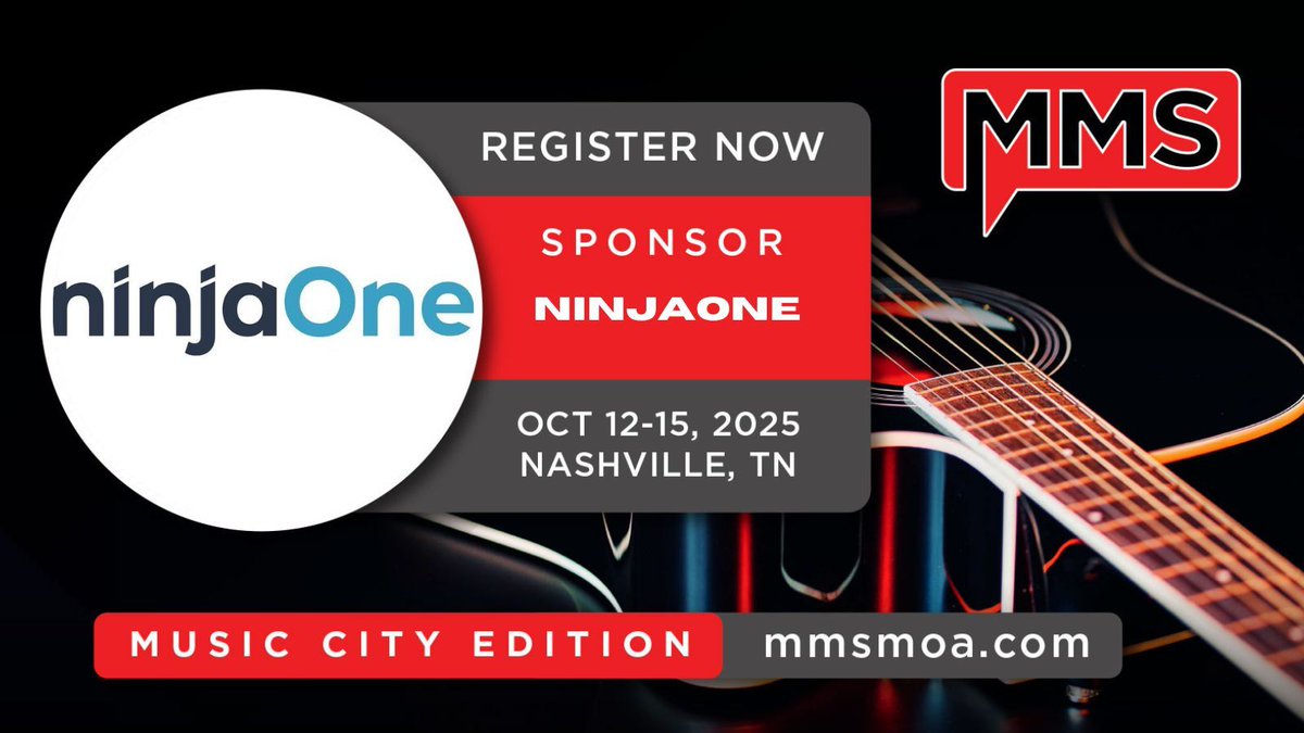Thank you to NinjaOne for supporting MMS Music Edition as our SPONSOR. See ya in Nashville. Learn more about <a href="/ninjaone/">NinjaOne</a> here: ninjaone.com  

Register Today: mmsmoa.com/mms2025music
October 12-15, 2025

#MMSMusicCity #MSIntune #ConfigMgr #Windows #ITpros #MMSMOA