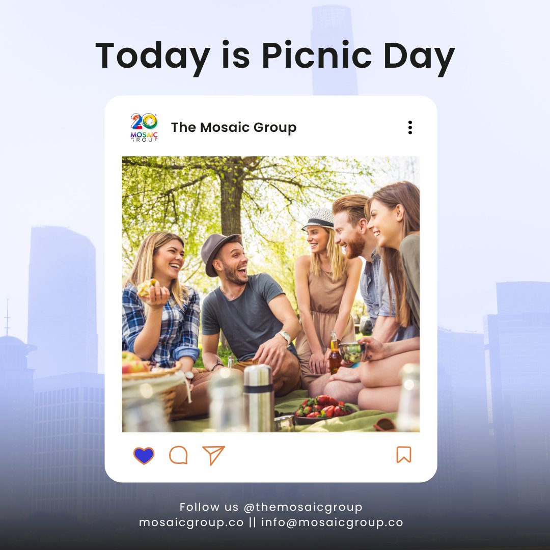 It's the perfect day to enjoy sunshine, laughter, and good vibes. Happy International Picnic Day! 🌞 

#PicnicDay #WorkLifeBalance #InternationalPicnicDay
