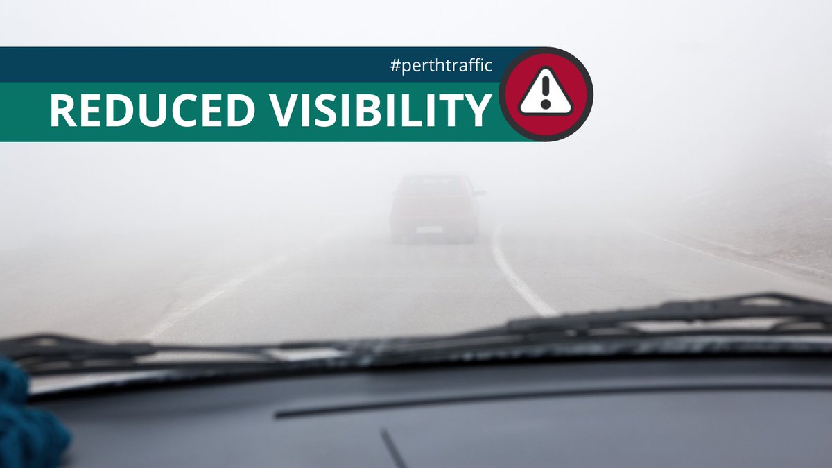 DRIVE TO CONDITION on Various roads across Metropolitan Area
Roads affected:
Leach Highway
Great Eastern Highway
Mitchell Freeway
Reid Highway
Roe Highway

Switch headlights on
Ensure safe braking distance
Exercise extreme caution
#perthtraffic travelmap.mainroads.wa.gov.au/Home/Map