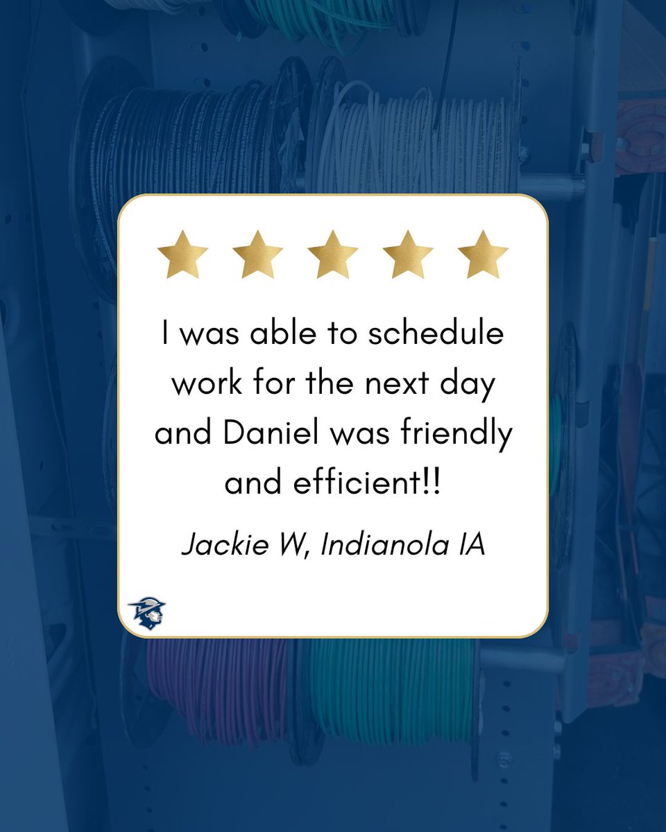 SafeHomeWiring's tweet image. “Scheduled work for the next day, and Daniel was friendly and efficient!”
Love seeing reviews like this from our Indianola neighbors. 💡

#IndianolaIA #DesMoinesElectrician #TrustedTechs #ElectricalHelp
