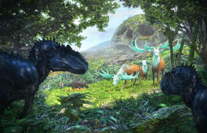 I love this wip Skull Island artwork by Corbin Rainbolt for Proffesor Primulas portfolio of Paleontology!