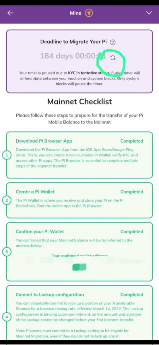 🔄 Sync your KYC status

A new feature was added to sync KYC app status with Mainnet checklist status if these are not the same.

Pi Browser > KYC 
(If you are a validator press “Check my KYC application status” to switch from validator dashboard to KYC screen)

#Pi #PiNetwork