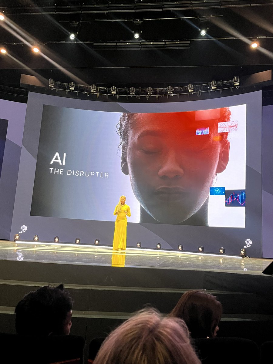 meerasc's tweet photo. @Unilever goes Sassy @Cannes_Lions #CannesLions2025 with @EsiEggleston telling us why the 5 aspects of Science, Aesthetics, Sensorial, Shared by others and Young spirited add up to the sass of the new model of engagement https://t.co/C40AYLmvB1