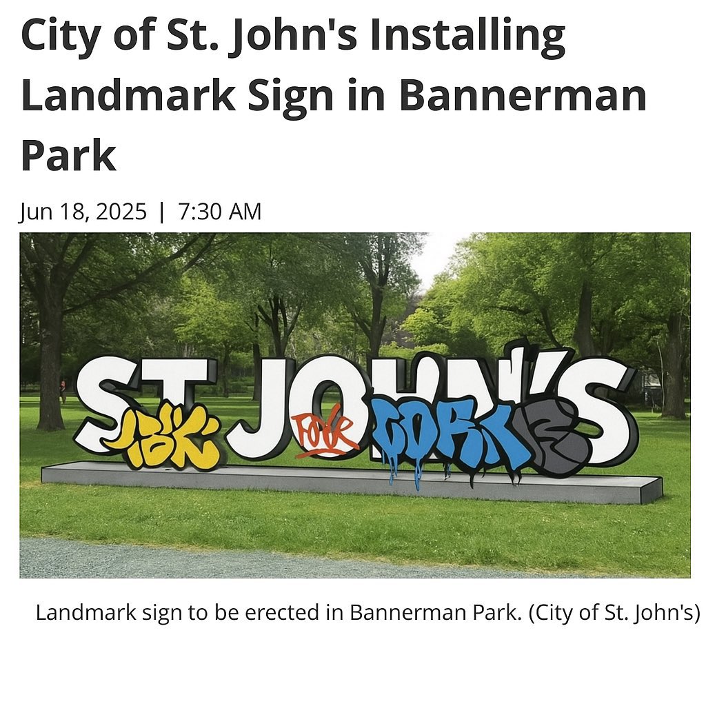 Capnewfoundland's tweet image. Two days after installation.