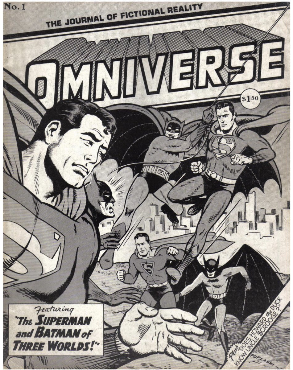 TheVallyD's tweet image. As we remember comics writer/editor Mark Gruenwald on his birthday (1953) I want to highlight his late-70’s fanzine “Omniverse: The Journal of Fictional Reality.” This publication was crucial in developing the now-omnipresent “multiverse” concept in comics, TV, &amp;amp; movies…