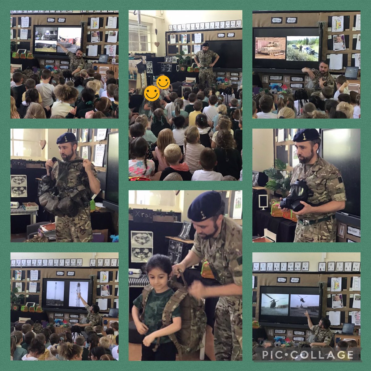 A HUGE thank you to Sgt. G for visiting us today! The children loved learning about your job and seeing photos of your experiences in the Army.