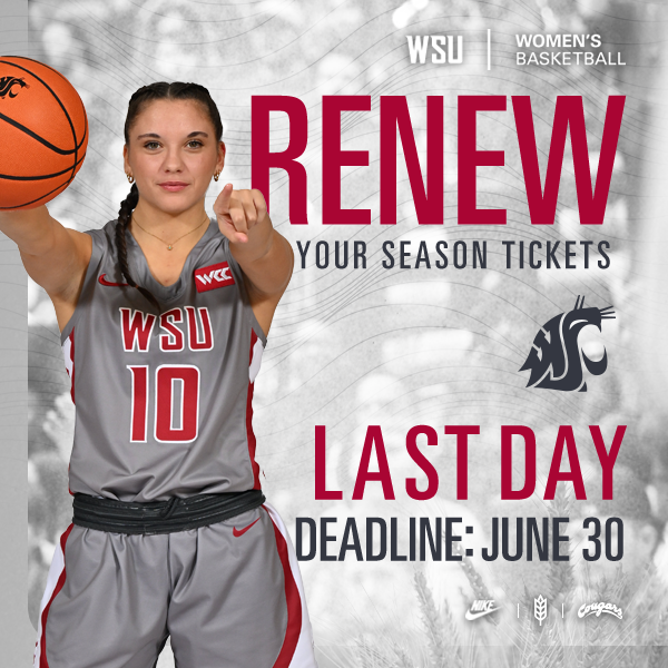 WSUCougarWBB's tweet image. Today is the FINAL DAY to renew your season tickets and secure your seats to watch the 2025-26 Cougar Women's Basketball team!
RENEW NOW - bit.ly/3Z7NYZQ
#GoCougs