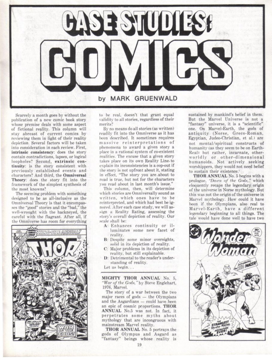 TheVallyD's tweet image. …building off of his influential “Treatise On Reality In Comic Literature”, Gruenwald &amp;amp; other essayists attempted to lay a logical groundwork that would explain timeline &amp;amp; other inconsistencies in the comic stories. Why are there multiple Flashes? Why does Mickey  Mouse have