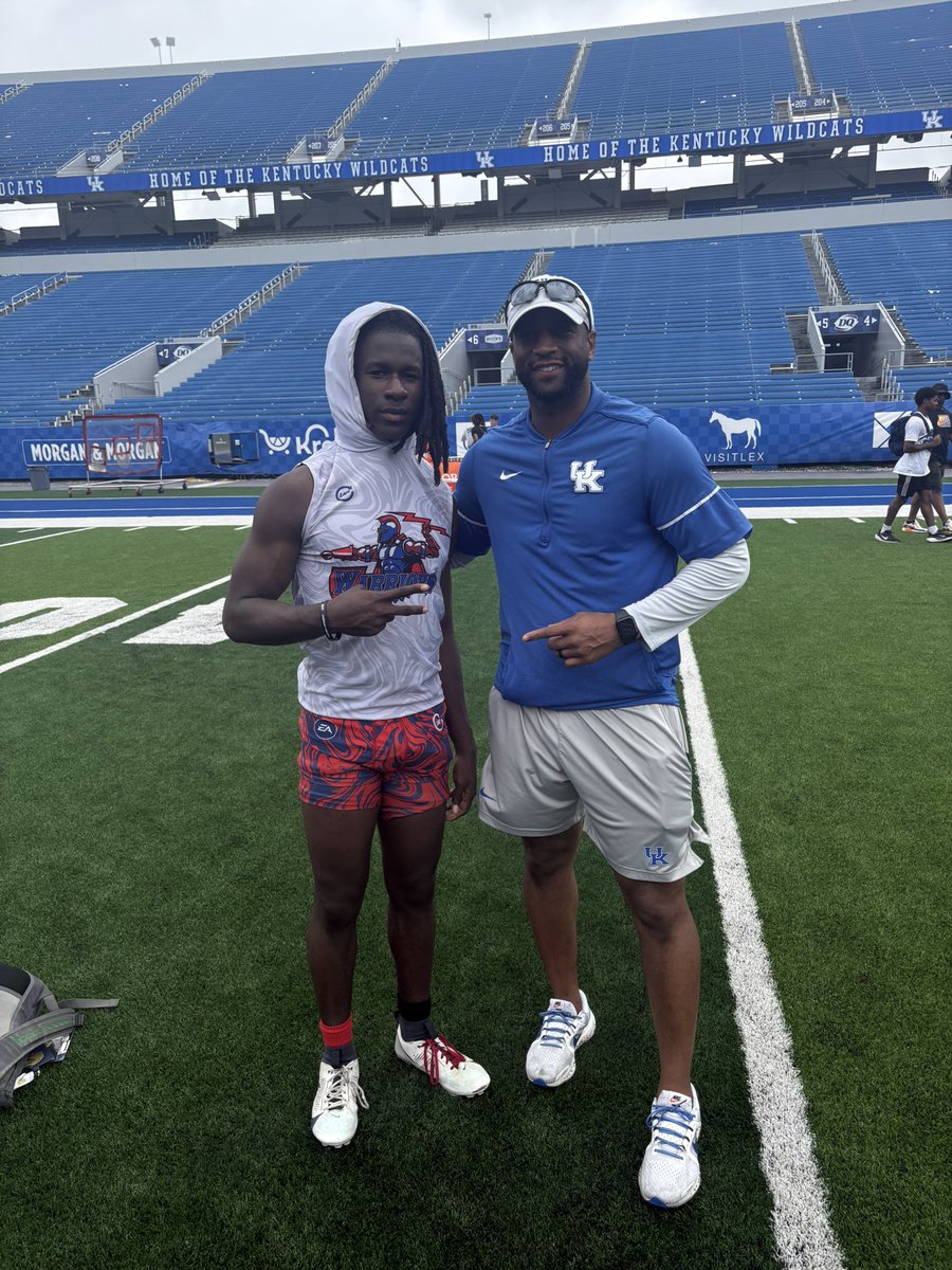 Great day at <a href="/UKFootball/">Kentucky Football</a> camp!!
