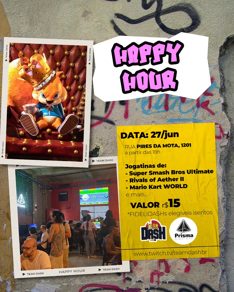 Anotem na agenda, no dia 27/jun (sexta-feira) teremos pela primeira vez MARIO KART WORLD em nosso tradicional Happy Hour do mês!

E também Smash Ultimate e Rivals of Aether completando o line up de esquenta para a CPI!